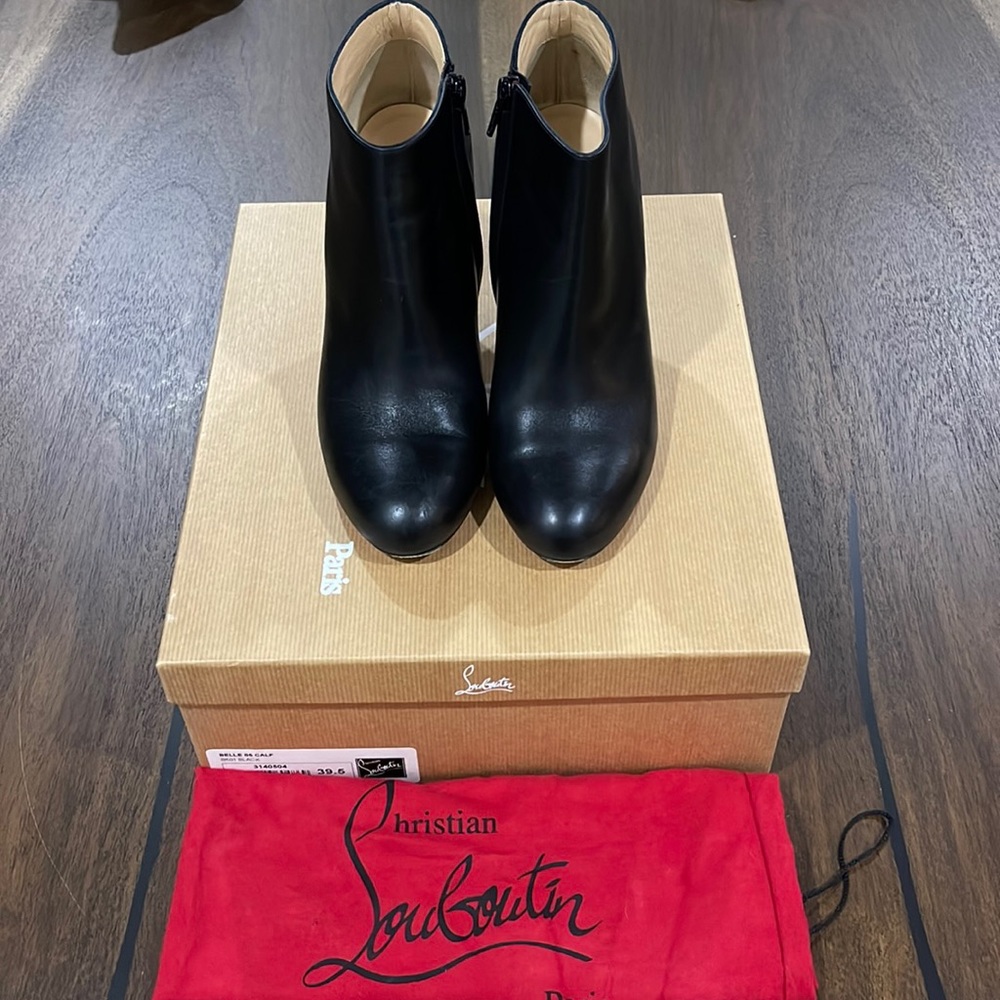 Black Christian Louboutin Belle 85 bootie 39.5